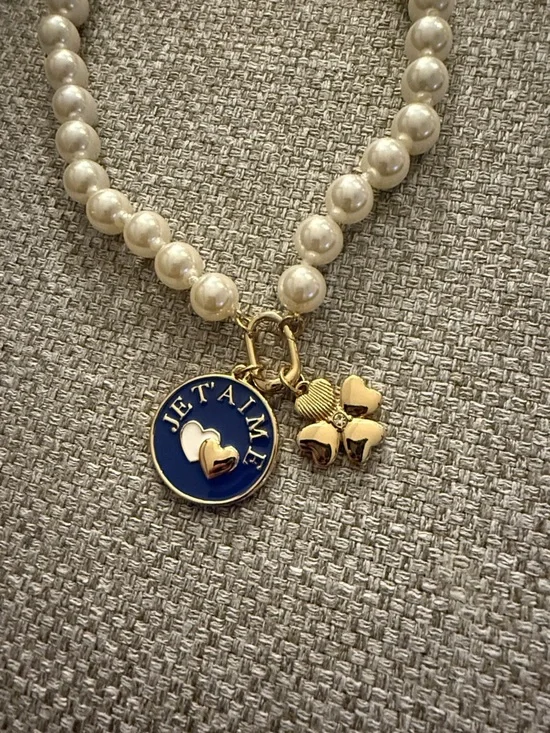 J. Crew Je t'aime pearl pendant necklace - Picture 7 of 11